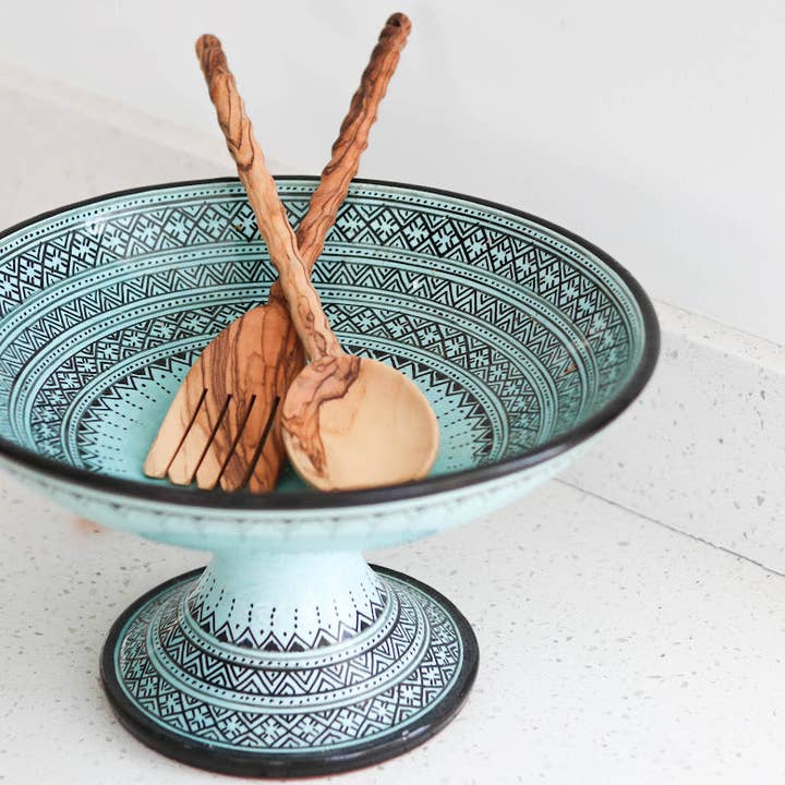 Olive Wood Serving Utensil Set for wholesale by Ethik