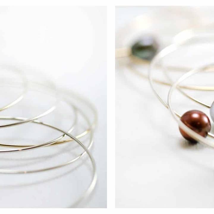Leighton Lam Designs - Wholesale Bangle Bracelet - Pearl Bangles - Sterling Silver1