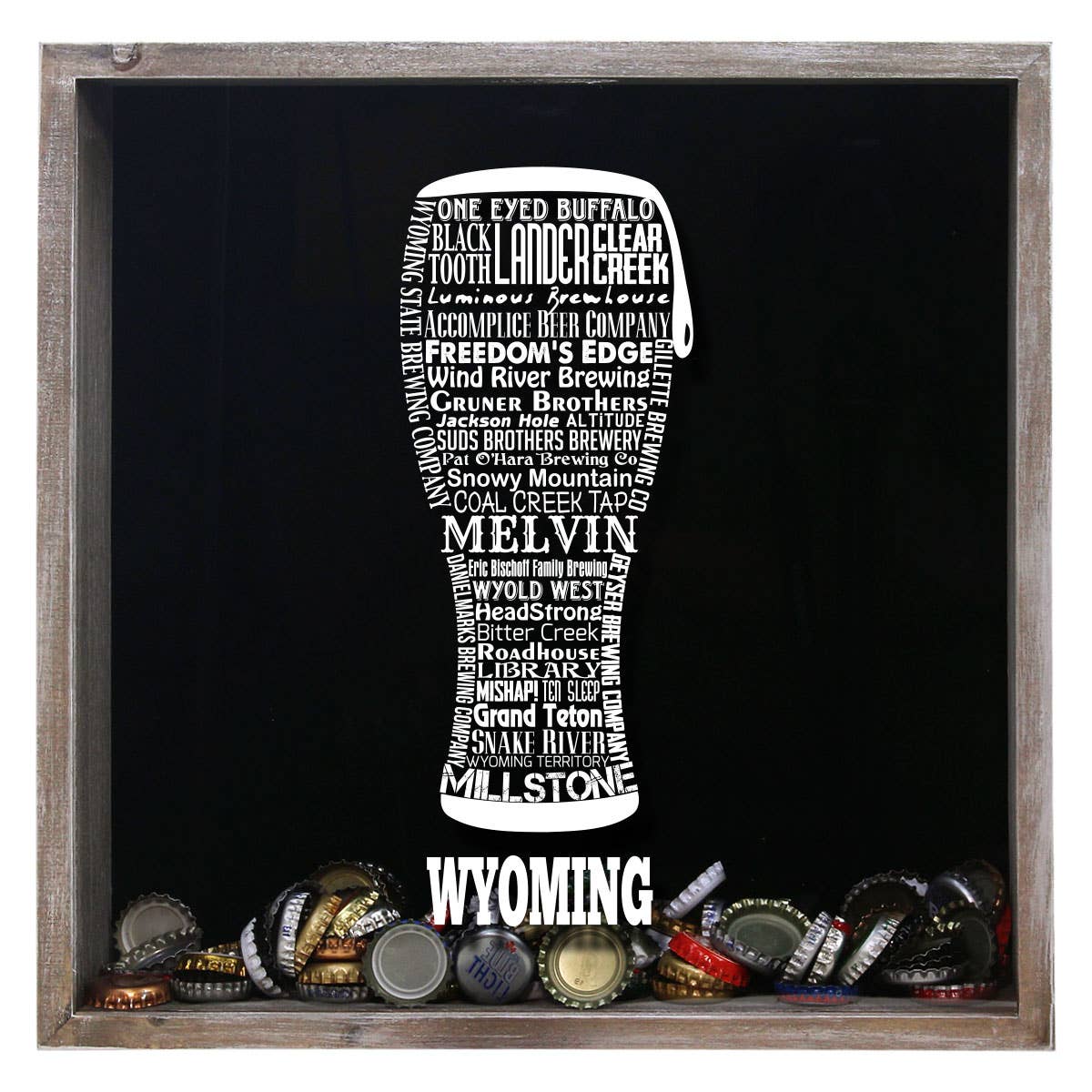 Torched Products – Großhandel 3D-Wandkunst – Cap Collector-Beer Typografie Shadow Box — Farmhouse Antique44