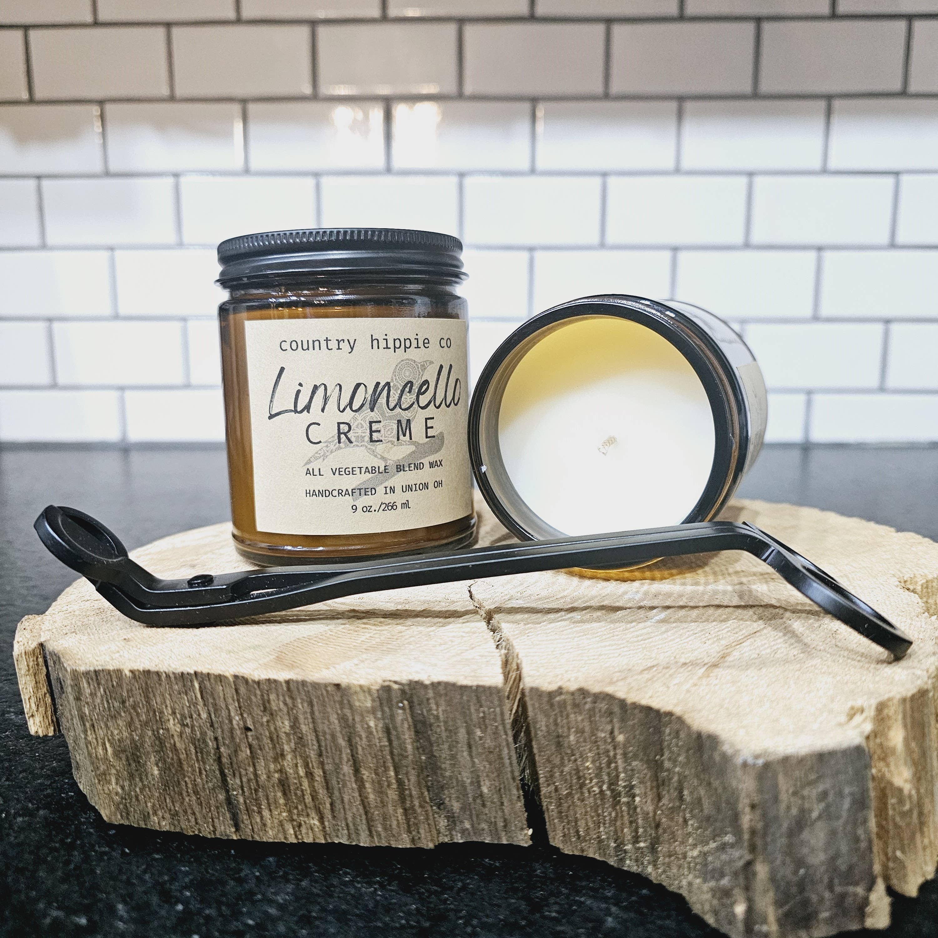 Country Hippie Co. – Großhandel Kerze im Glas / gefüllte Kerze – Von der Apotheke inspirierte Duftkerze Limoncello Creme1