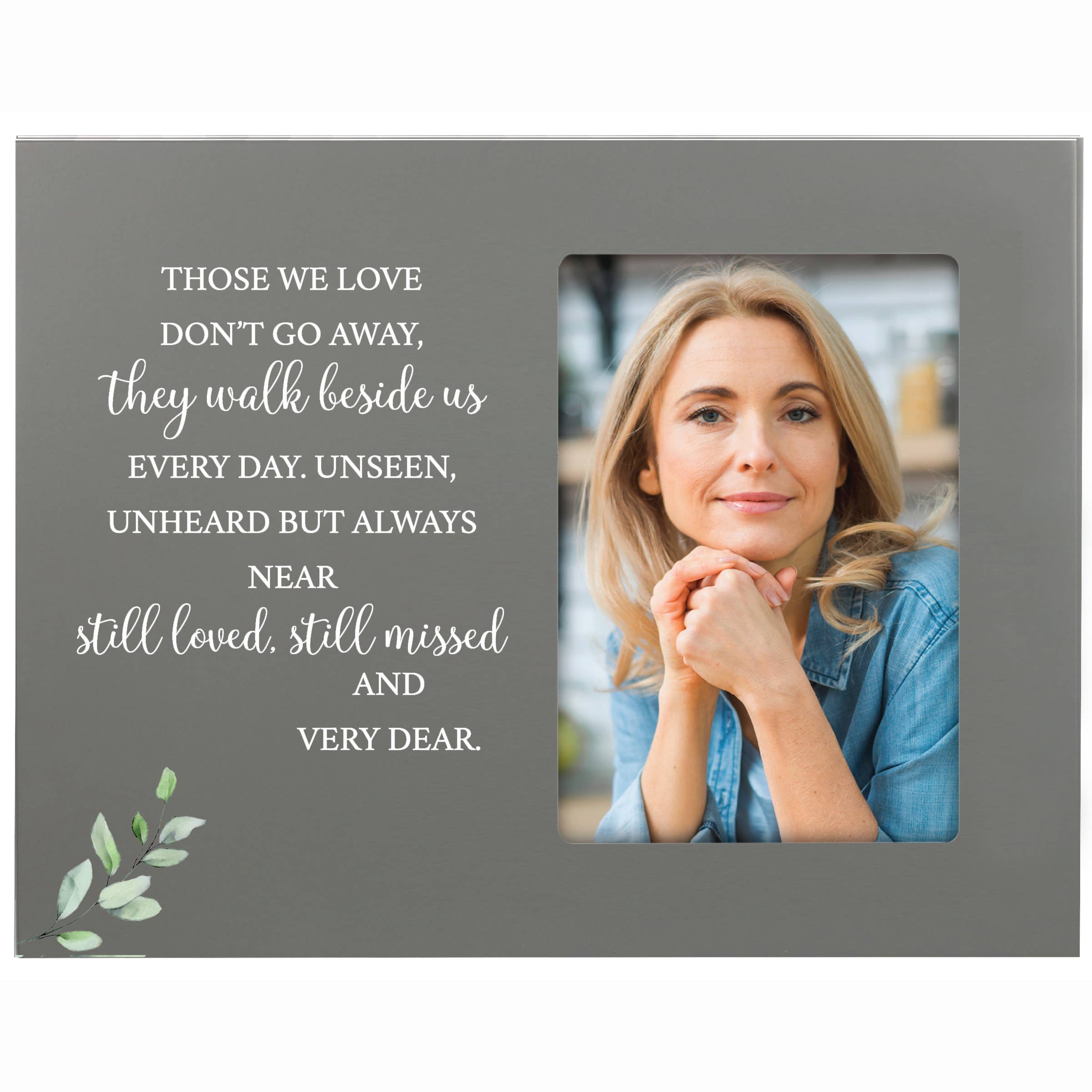 LifeSong Milestones - Wholesale Picture Frame - Sympathy Memorial Photo Frame: Those We Love Walk Beside Us1