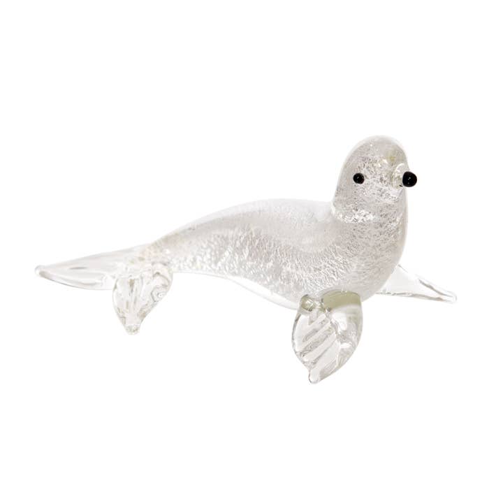 Sea Lion Art Glass Decorative Figurine for wholesale by Beachcombers