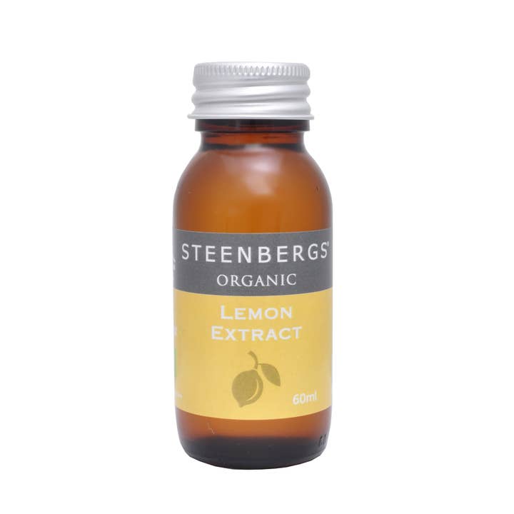 Lemon Extract, Organic 60ml for wholesale by Steenbergs