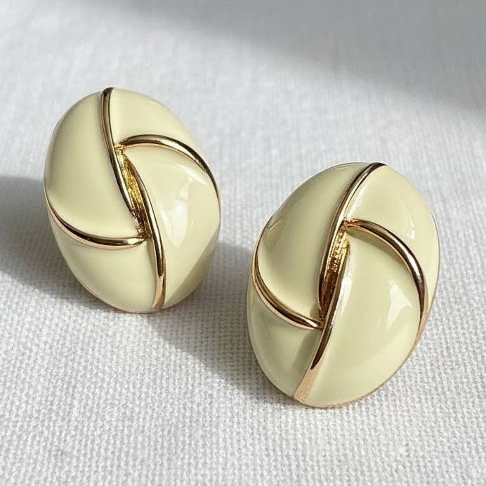 Ellemadera - Wholesale Stud/Post Earrings - Vintage Inspired Drip Oil Earrings0