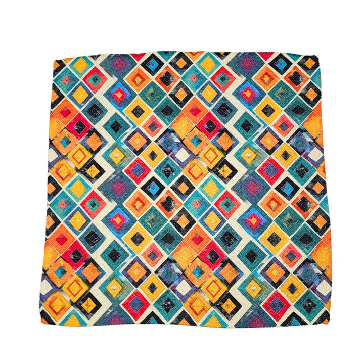 Torchon à vaisselle en tissu gaufré à motif western aztèque pour la vente par Driftless Studios