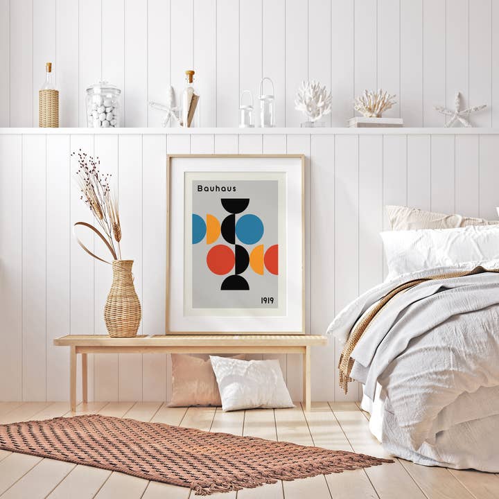 Sugar & Canvas - Venta al por mayor Ilustración - Lámina artística Bauhaus Geometric Shapes 1919 BH48