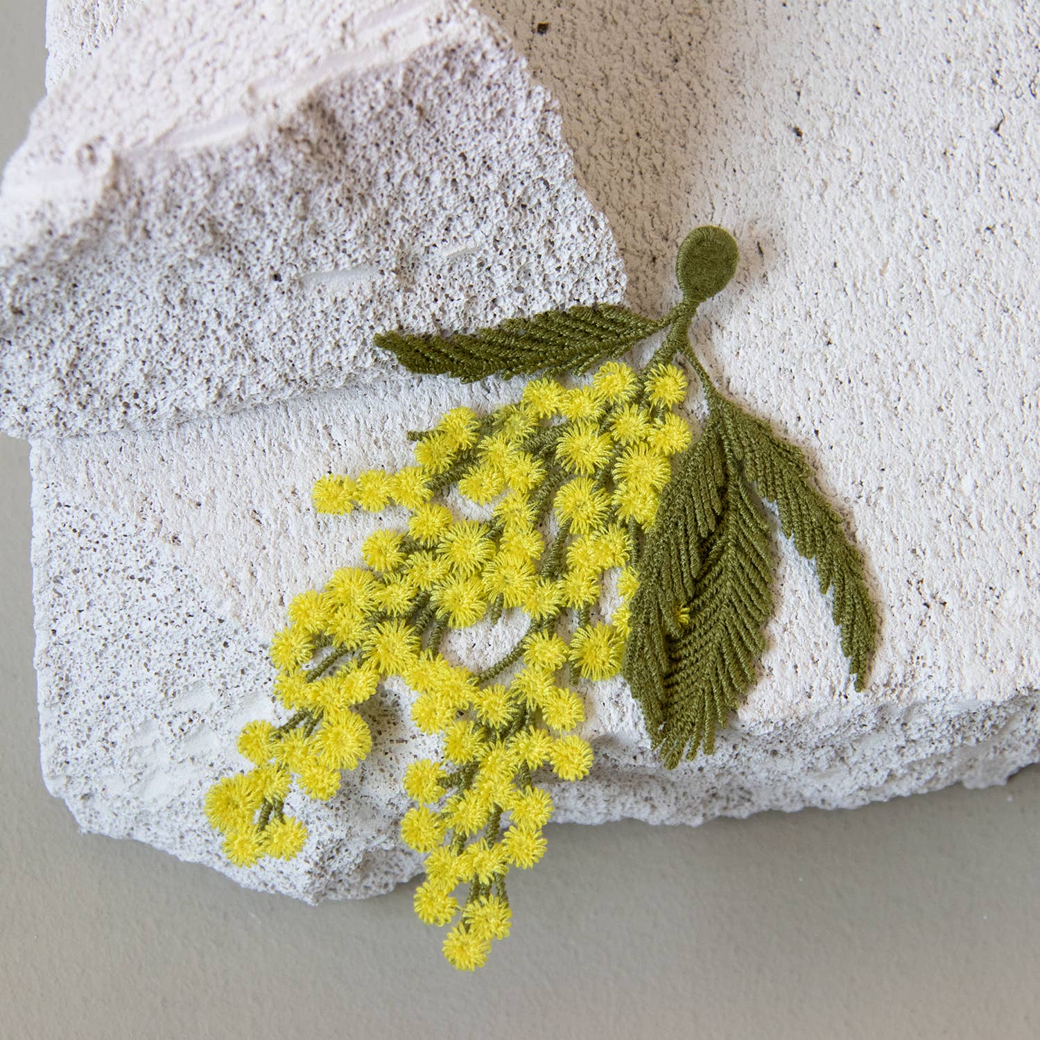 Botanopia - gifts , decor and cards for plant lovers - Wholesale Brooch - Mimosa flowers embroidered brooch4