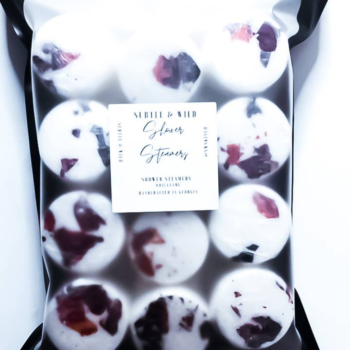 Subtle & Wild - Vente Bombe de douche/galet bien-être pour la douche - 24 appareils de douche|Appareil à vapeur de douche|Bombe de bain||Douche|Bombes de bain|Bombes de douche