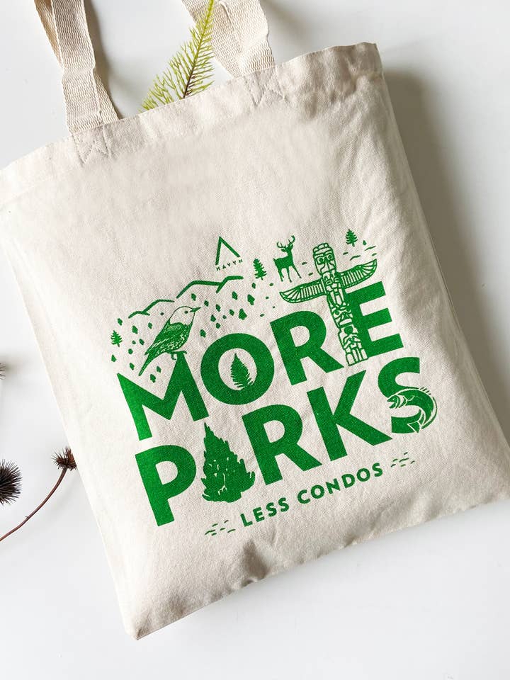 Mais parques impressos à mão todos os dias sacola de lona por atacado de HAVYN