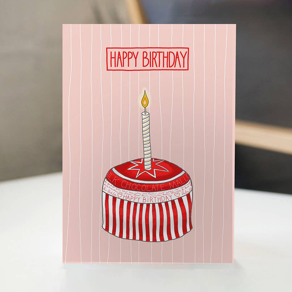 Turadh Design Co. – wholesale Birthday card – Birthday Teacake Greetings Card, Scottish1