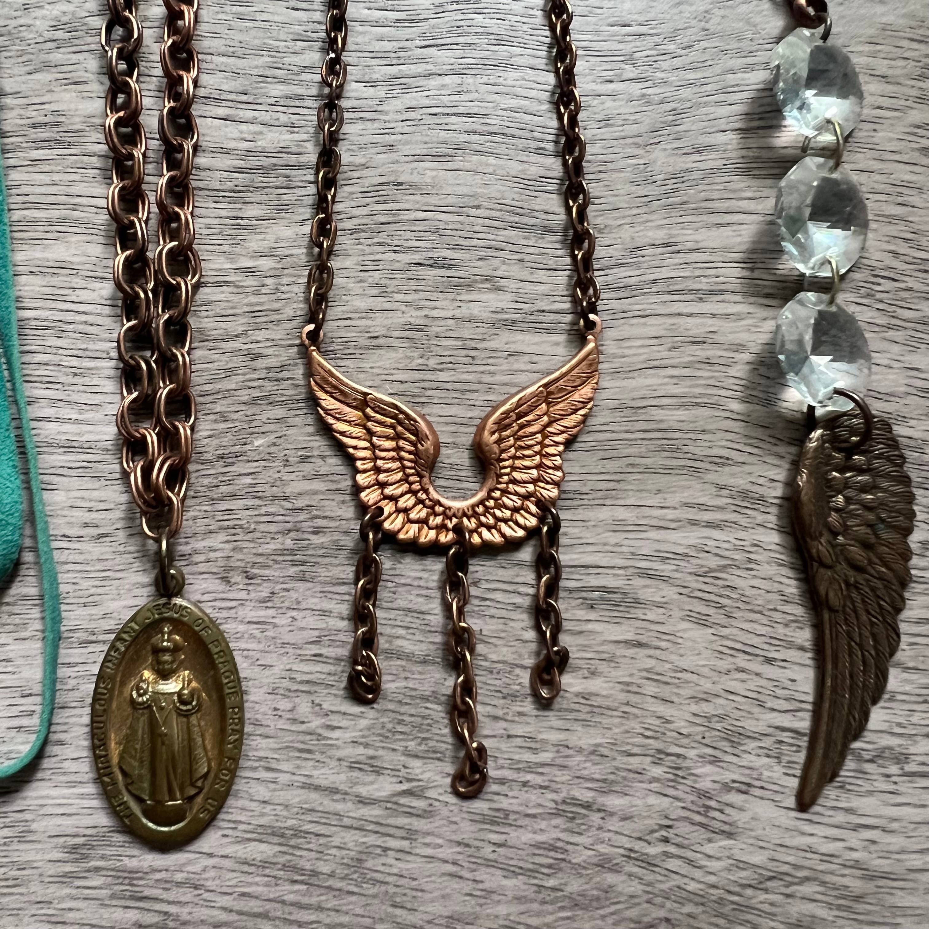 Chasing Cherubs - Wholesale Pendant/Charm Necklace - Copper Crowd3