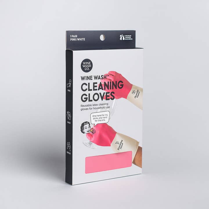 Wine Wash Co. - Wholesale Cleaning Gloves - Reusable Cleaning Gloves - Pink