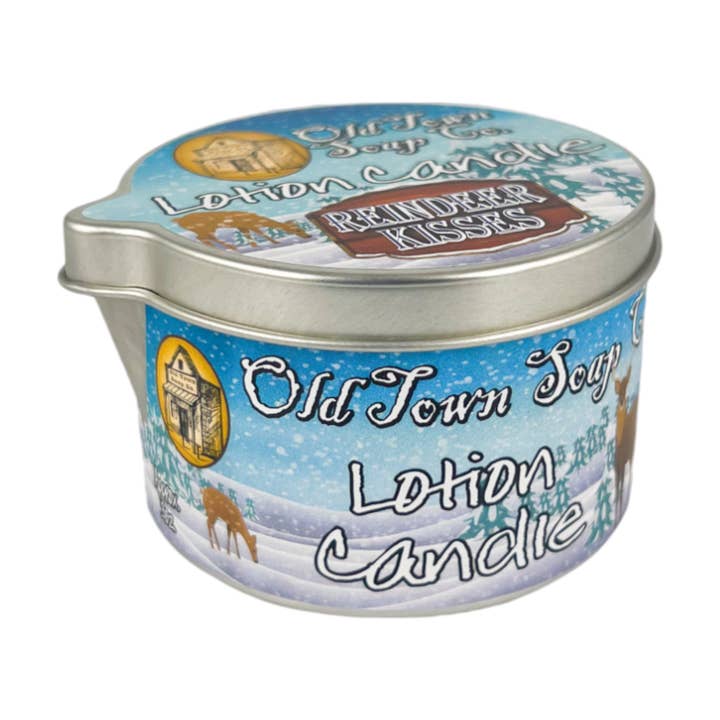Old Town Soap Co. - Wholesale Jar/Filled Candle - Christmas Lotion Candle -Avail in our Merry Christmas Scents9