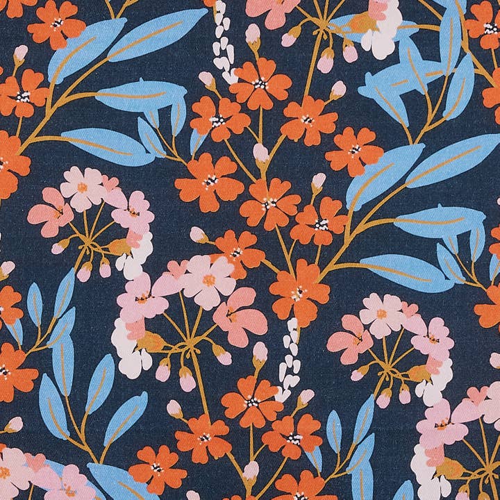 Peking Handicraft - Wholesale Tea Towel - Midnight Floral Kitchen Towel - Teresa Chan1