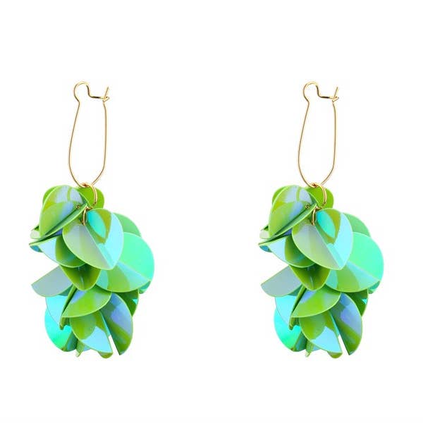 Brinco pendurado de lantejoulas de moda feminina por atacado de Nima Accessories Inc