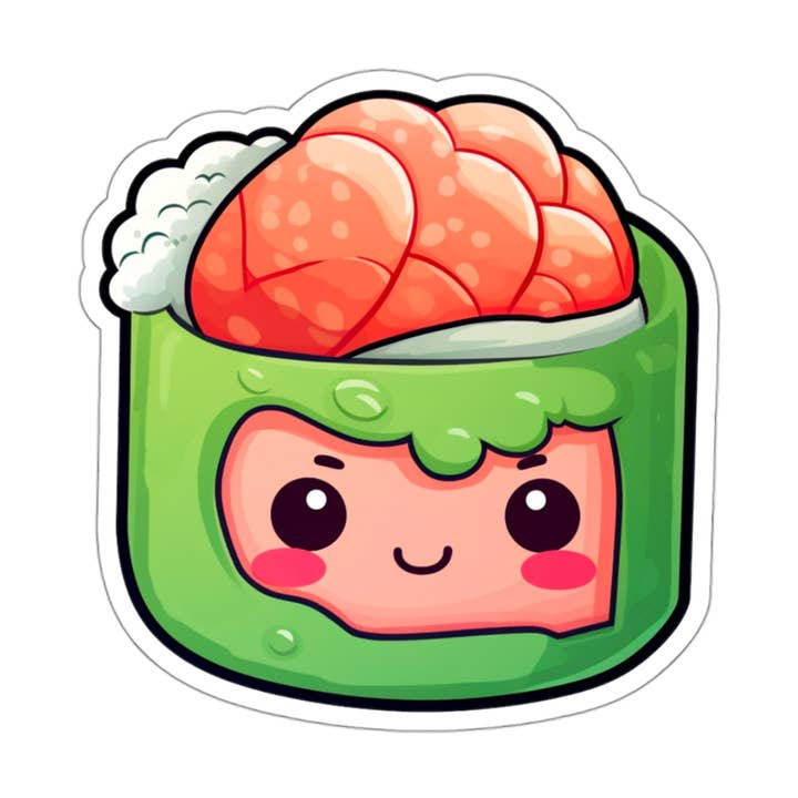 LivLearnLove - Wholesale Sticker - Kawaii Sushi Roll Cute Sticker0