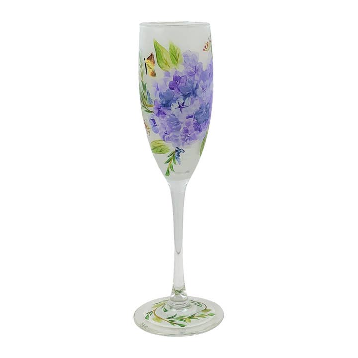 Golden Hill Studio - Wholesale Champagne Flute - Springtime in Paris Champagne Glasses