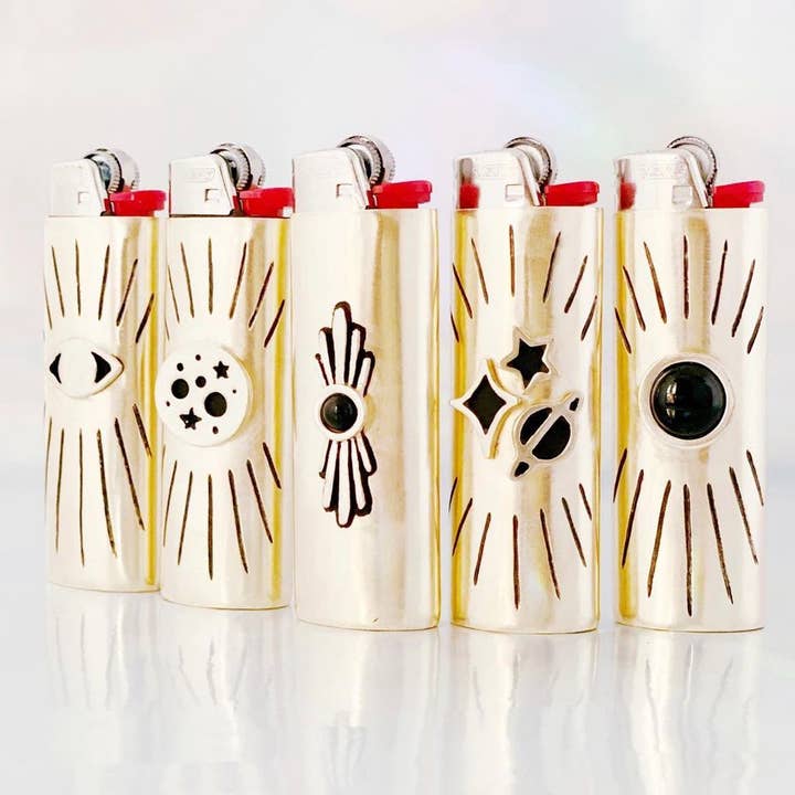Therese Kuempel Jewelry - Wholesale Lighter - Bang Lighter Case With Black Onyx