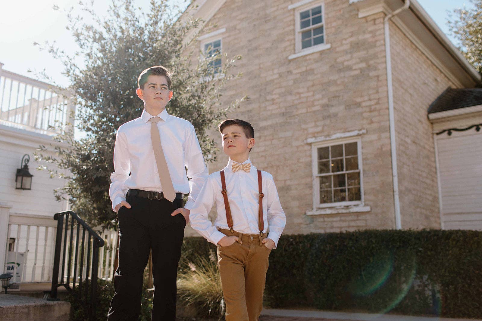 Boon Ties - Venta al por mayor Tirantes - Niños - Tirantes de cuero genuino color tabaco - Elige tu talla7