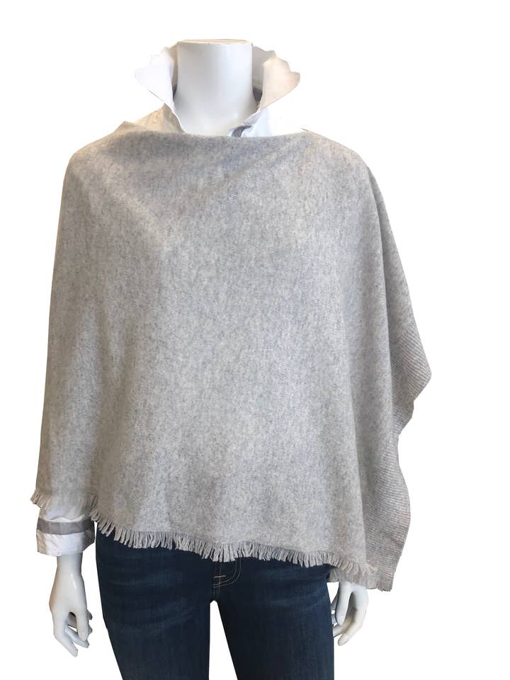 Fringe Topper for wholesale by Cortland Park Cashmere