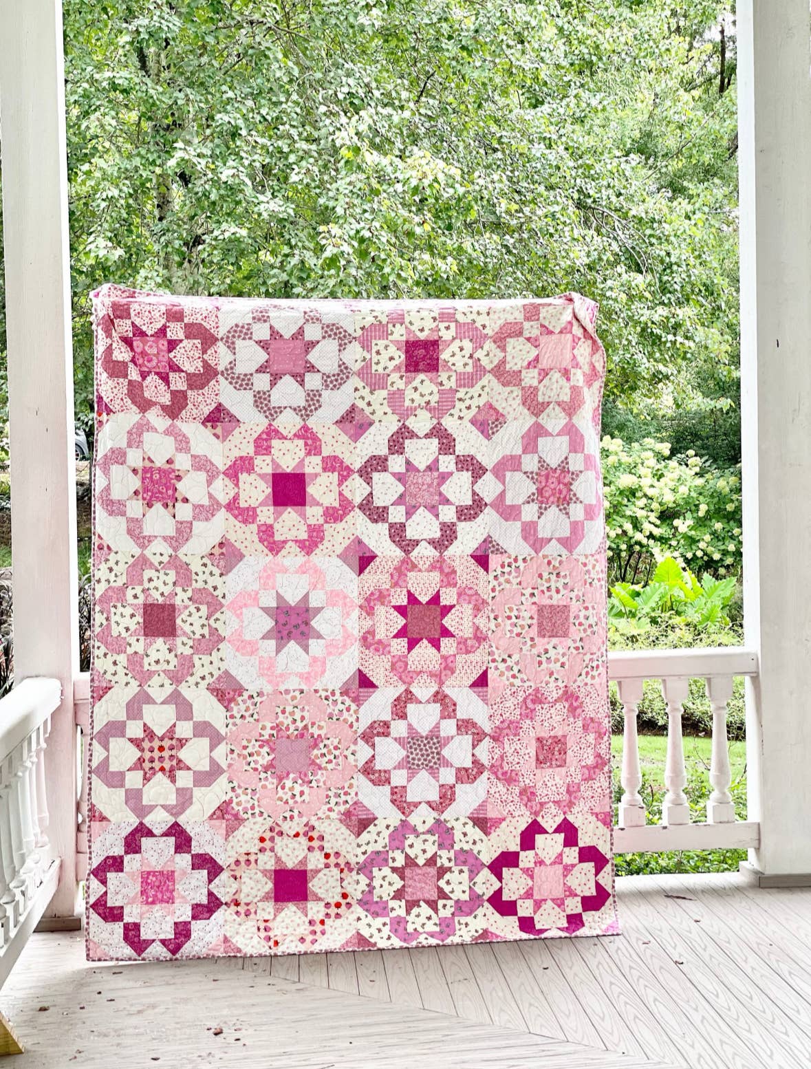 QuiltCakes - Vendita all'ingrosso Kit da cucito creativo - Schema di Quilt Bloomburst Stampato4