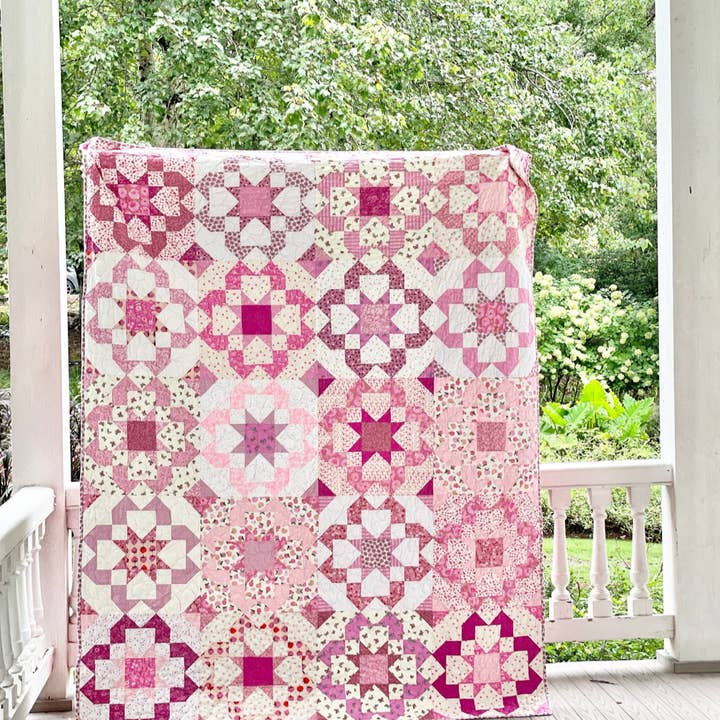 QuiltCakes - Vendita all'ingrosso Kit da cucito creativo - Schema di Quilt Bloomburst Stampato4