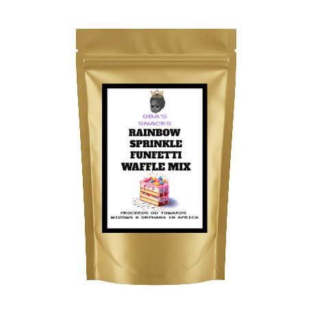 Miscela per Waffle con Confettini di Compleanno per la vendita all'ingrosso da parte di Oba's Snacks