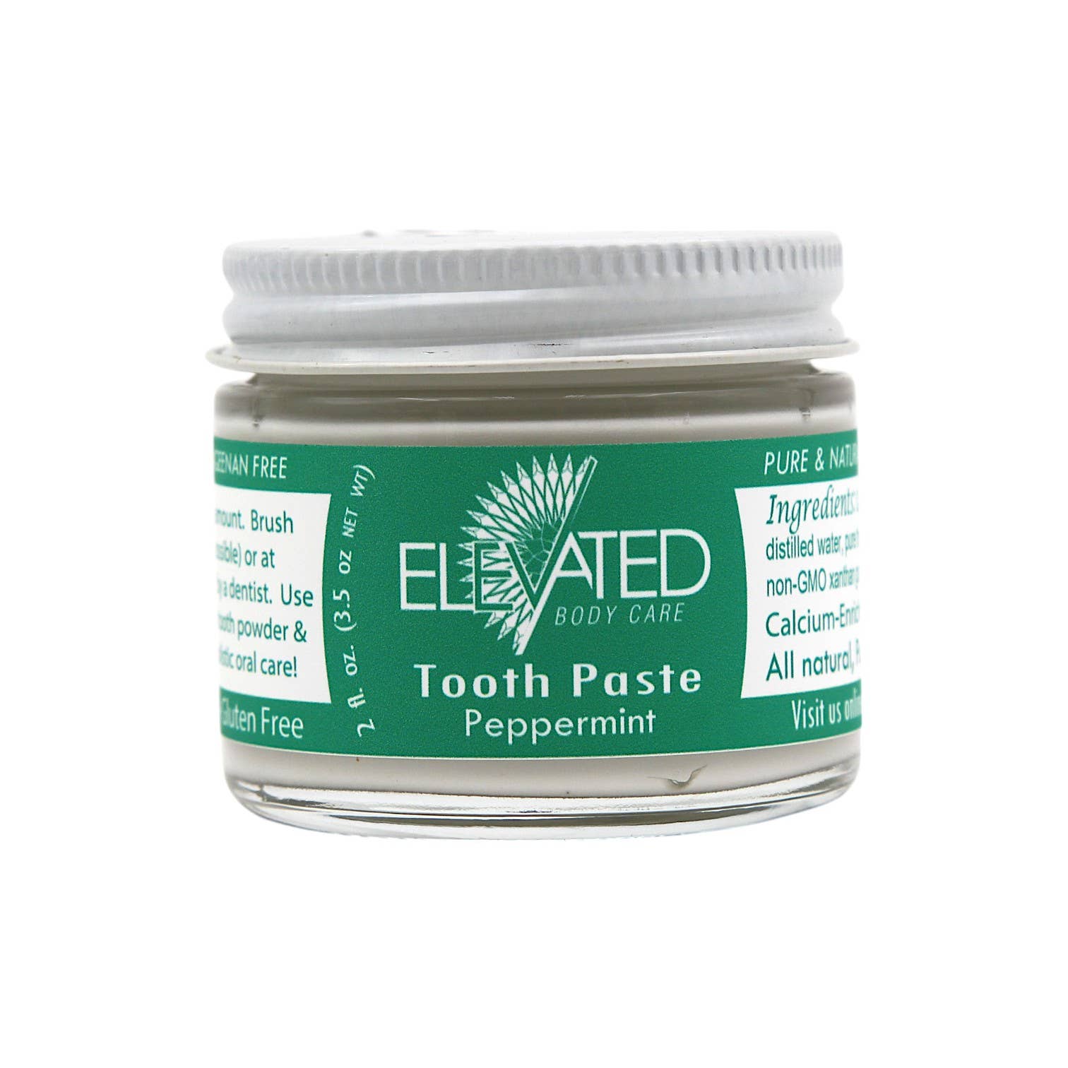 Taylor's Naturals - Wholesale Toothpaste - ELEVATED - Natural Toothpaste - Fluoride FREE - Glass Jar0