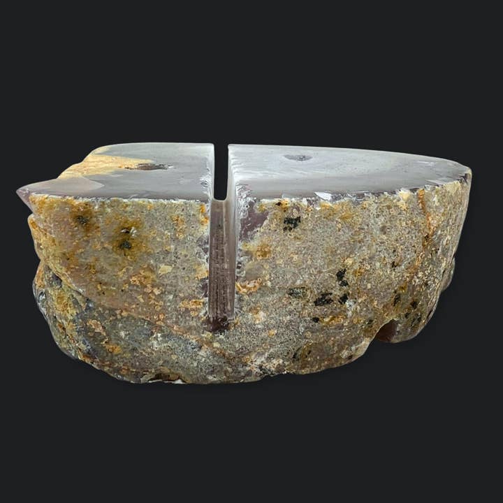 Crystal River Gems LLC - Wholesale Spiritual Stone/Crystal - Natural Agate Geode Pen and Card Holder Gemstone Home Office Decor Wholesale Crystal Supply1