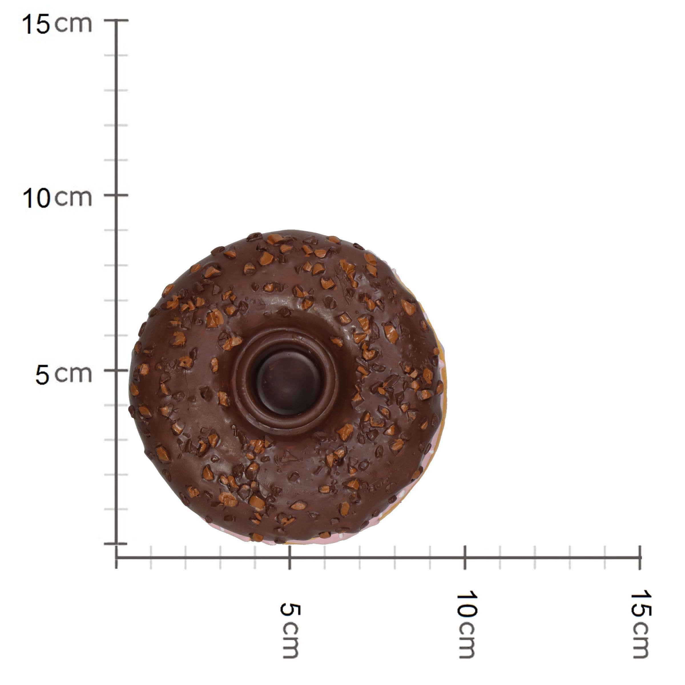 DRYdecorations - Wholesale Novelty Candle - Candle Stick Donut Polyresin Multi 9x9x9cm4