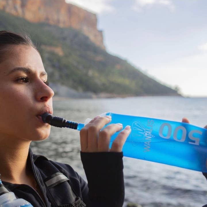 Wantalis Sport - Wholesale Water Bottle - 500ml Running Flask with Adjustable Straw and Valve7
