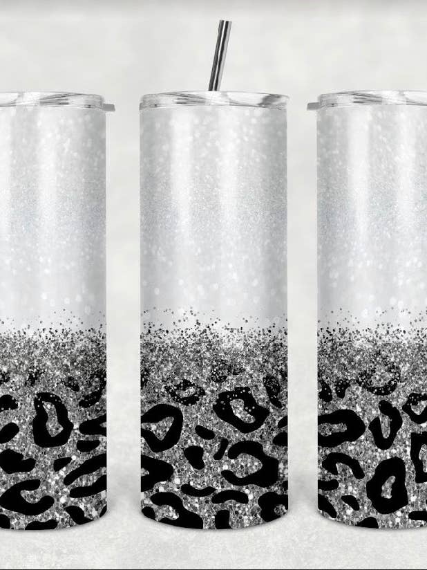20oz Cheetah Tumbler CHOOSE YOUR OPTION for wholesale by Creative Queen Boutique