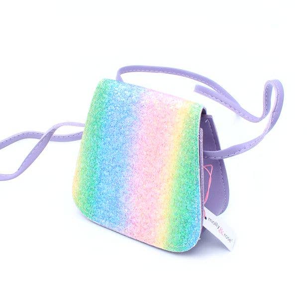 Inca UK – wholesale Crossbody bag – kids – Rainbow Glitter Saddle Bag 10X12X4cm1