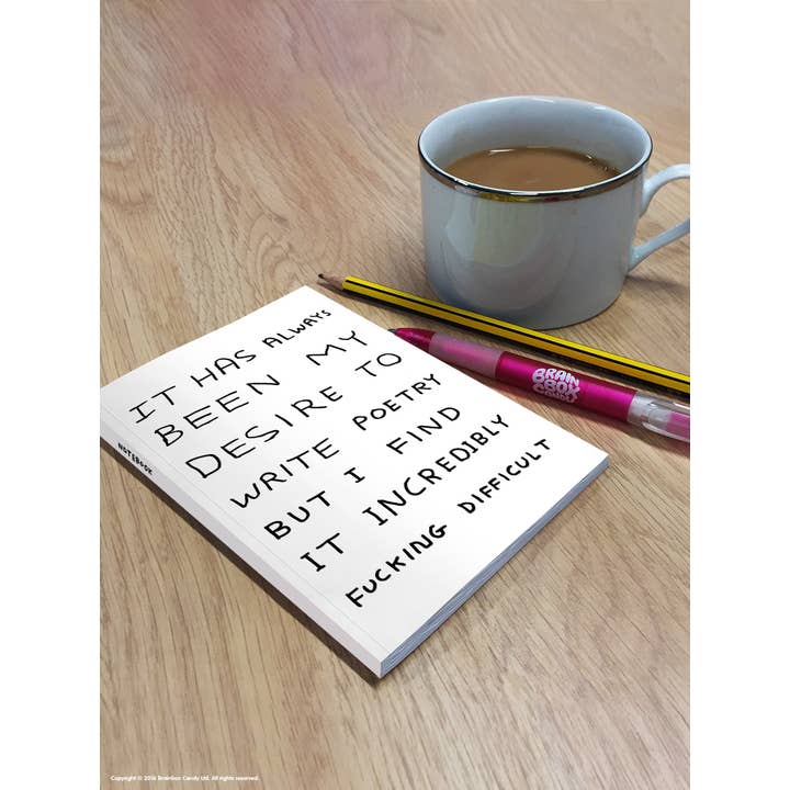 David Shrigley x Brainbox Candy - Wholesale Notitieboekje - Grappig Cadeau - David Shrigley A6 Notitieboek - Schrijf Poëzie1