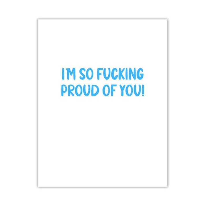 Stolt över dig kort för wholesale av Peace, Love and Sarcasm