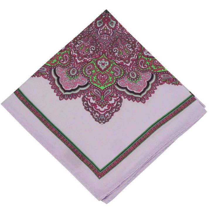 Purple Craze Silk Pocket Square for wholesale by Aristocrats Bows N Ties