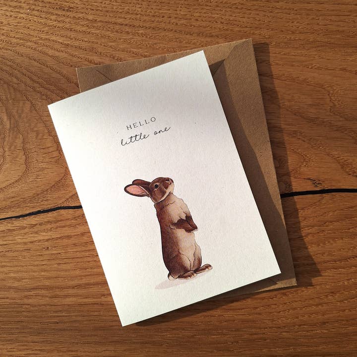 Greeting card "Little One" for wholesale by Firlefanz Design