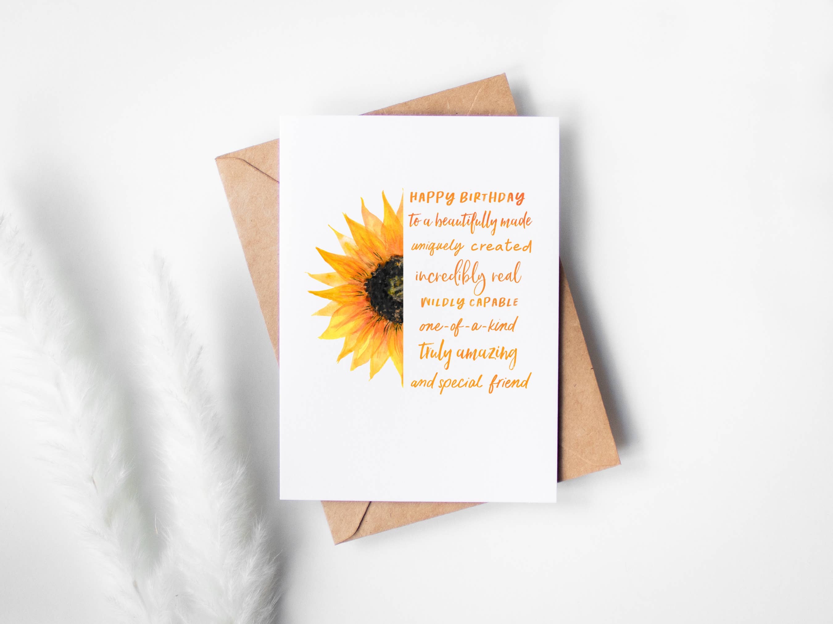 Card & Story - Wholesale Birthday Card - Sunflower Friend Birthday Card1