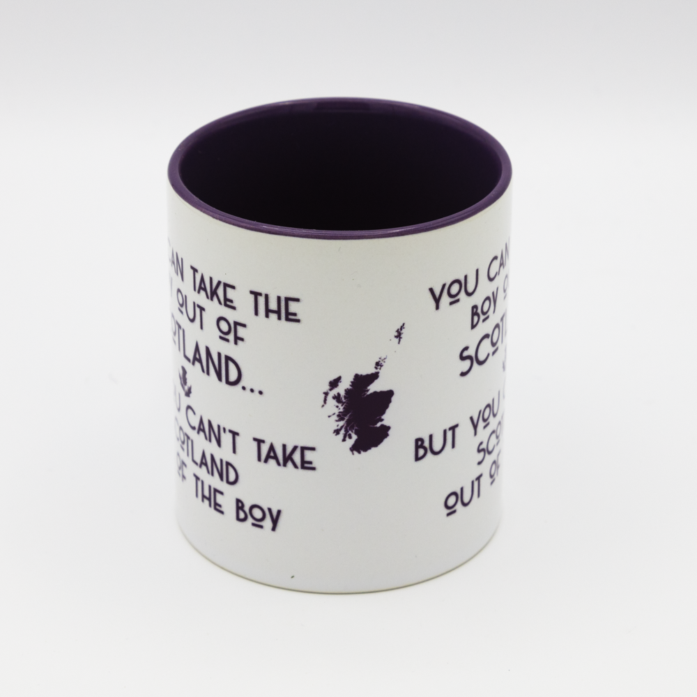 Spindrift Designs - Wholesale Coffee Mug - You Can Take The Boy Out of Scotland... Ceramic Mug1