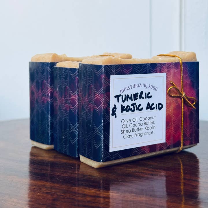 Mother Earth Soapworks - Wholesale Bar Soap - Tumeric and Kojic Acid Face and Body Handmade Soap Bar2