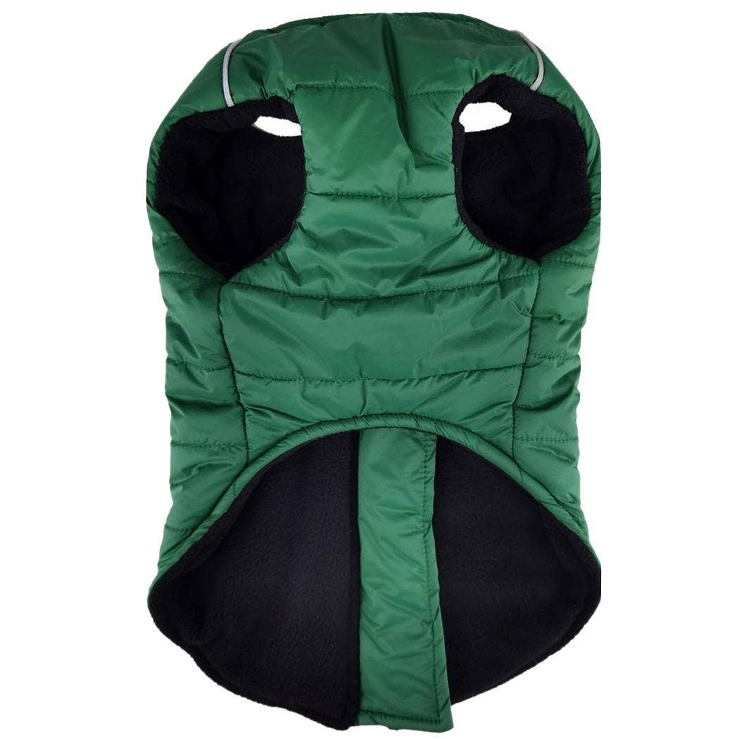 Doggie Design - Wholesale Pet Vest - Dog - Zip-up Dog Puffer Vest - Dark Green1