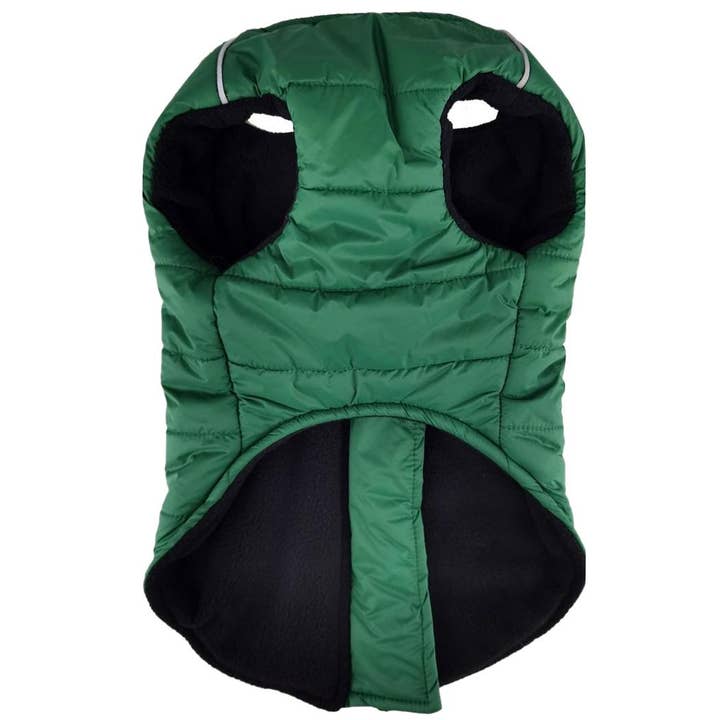 Doggie Design - Wholesale Pet Vest - Dog - Zip-up Dog Puffer Vest - Dark Green1