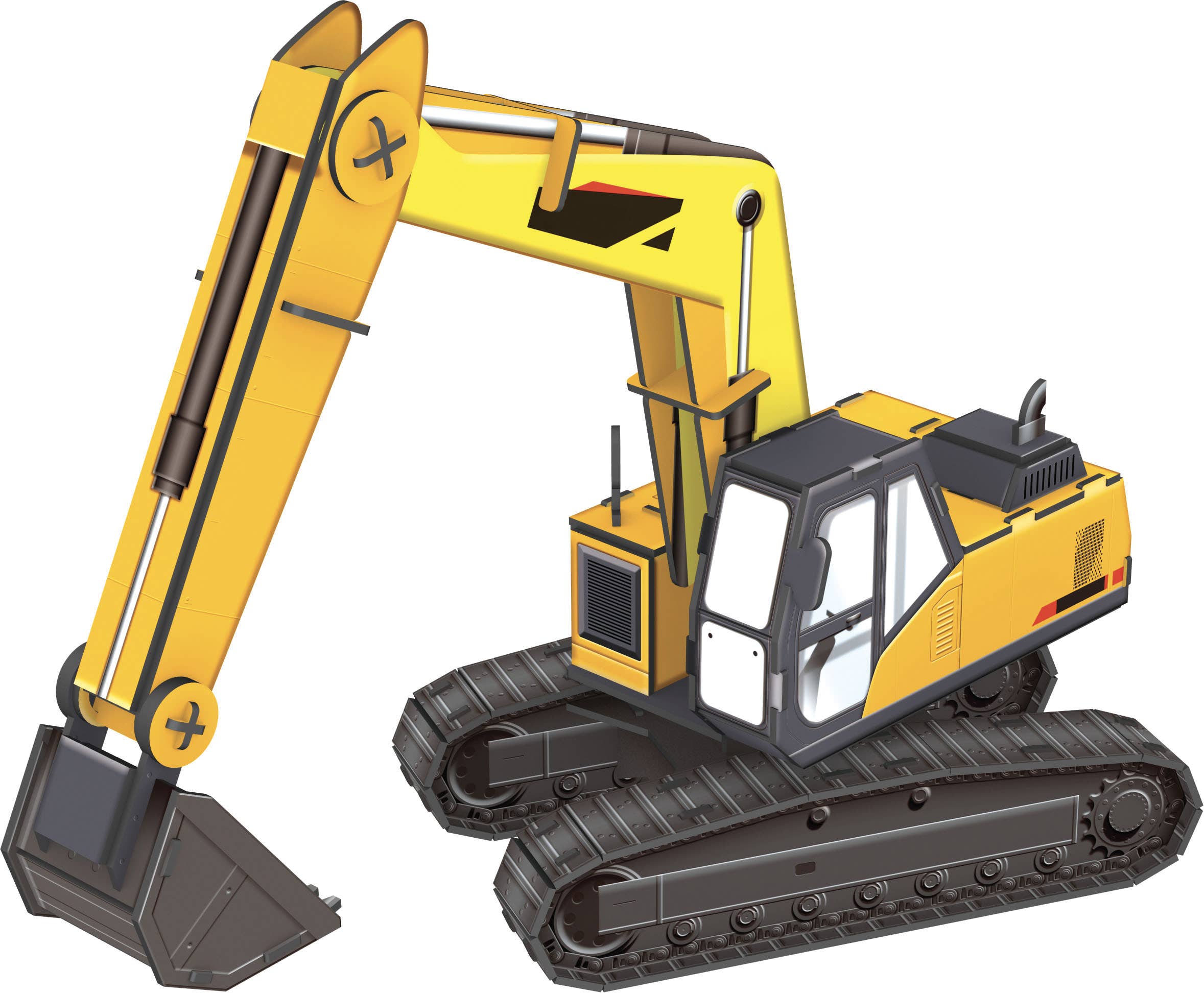 Graine Créative - Wholesale DIY Craft Kit - Kids - EXCAVATOR 3D MODEL1