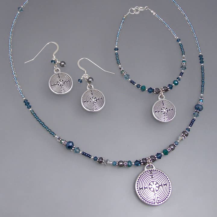 Labyrinth i morgen Mist Beaded halskæde for engroshandel hos Oreb Lram Fine Casual Jewelry