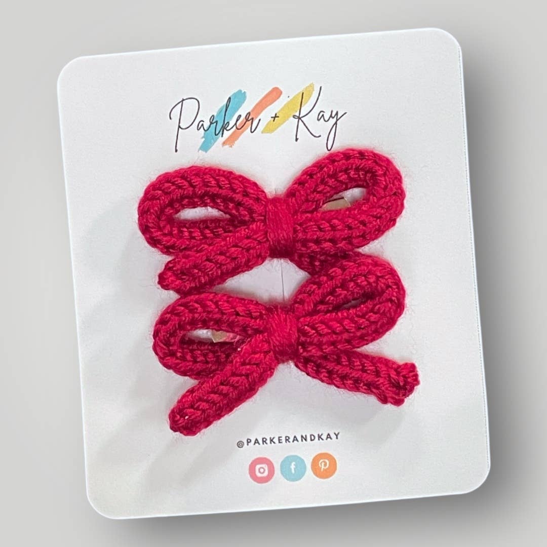 Parker and Kay Collective - Wholesale Hair Bow - Kids - Crocheted Hair Bows5