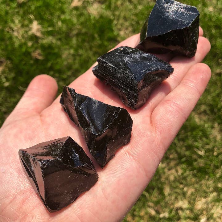 New Moon Beginnings - Wholesale Spiritual Stone/Crystal - Raw Black Obsidian Stone