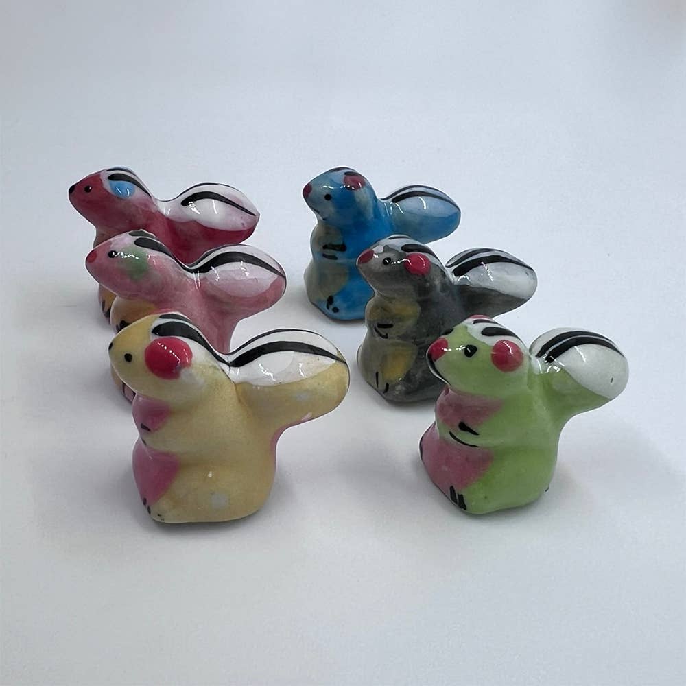 VIE - Wholesale Decorative Figurine - Mini Ceramic Figurine, Assorted Colour, Approx. 2cm121