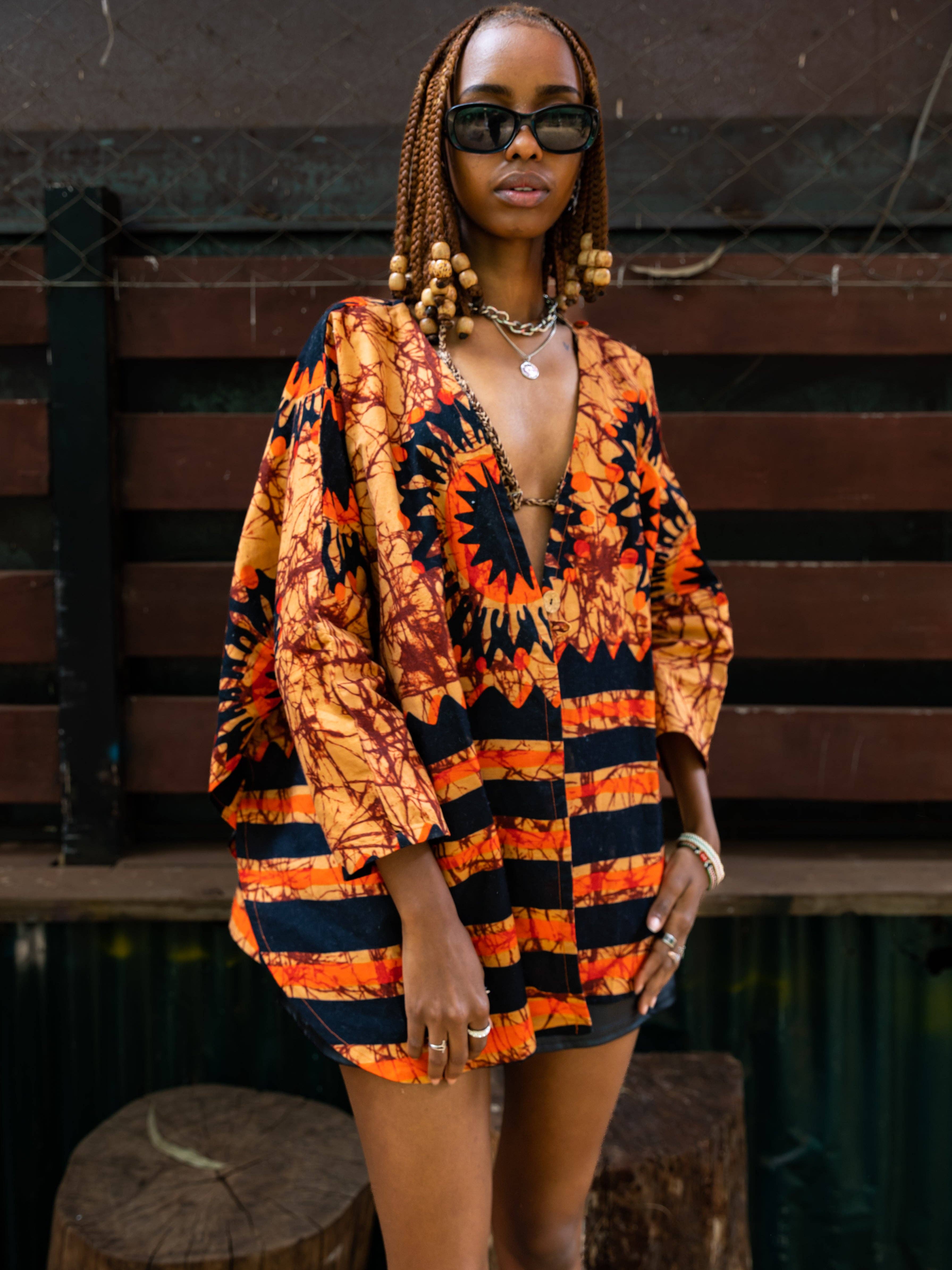 mikono.africa UG - Wholesale Kimono - Women's - Kimono for club+ holiday 'Pembe'7