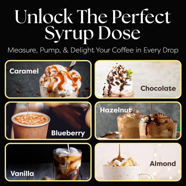 Syruvia - Wholesale Drink Topper - Syruvia Syrup Pump For 750ml Syrup Bottle (Pack of 12)