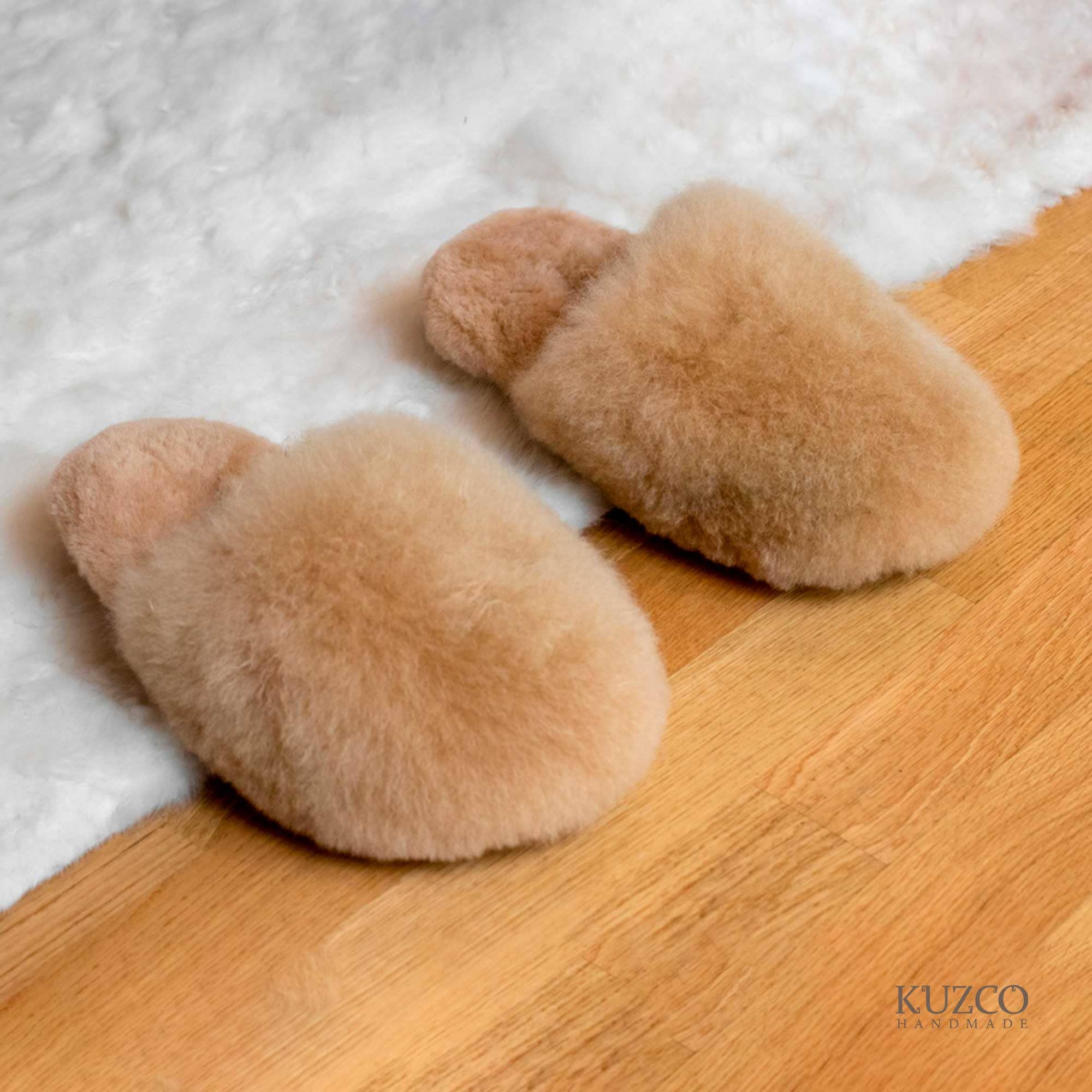 KuzcoHandmade - Wholesale Slippers – Women's - Alpaca Fur Slippers – Open Back Handmade Women’s Shoes